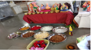 Golu display with dolls
