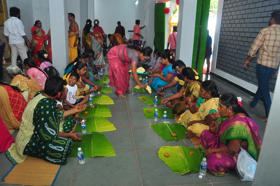 Temple decorations during festival